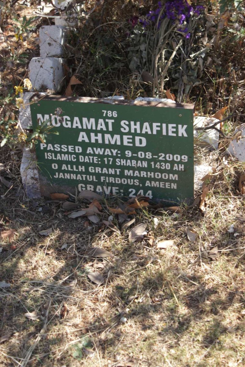 AHMED Mogamat Shafiek -2009