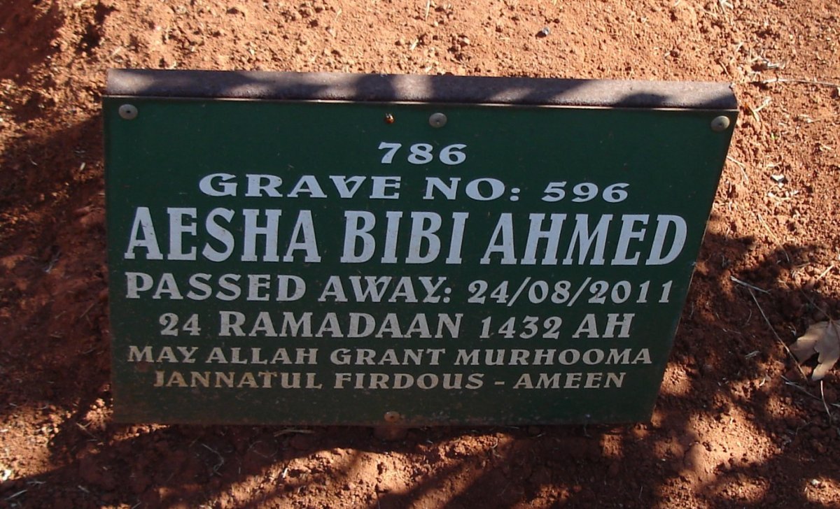 AHMED Aesha Bibi -2011