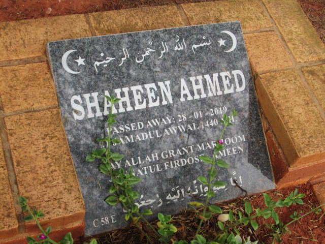 AHMED Shaheen -2019