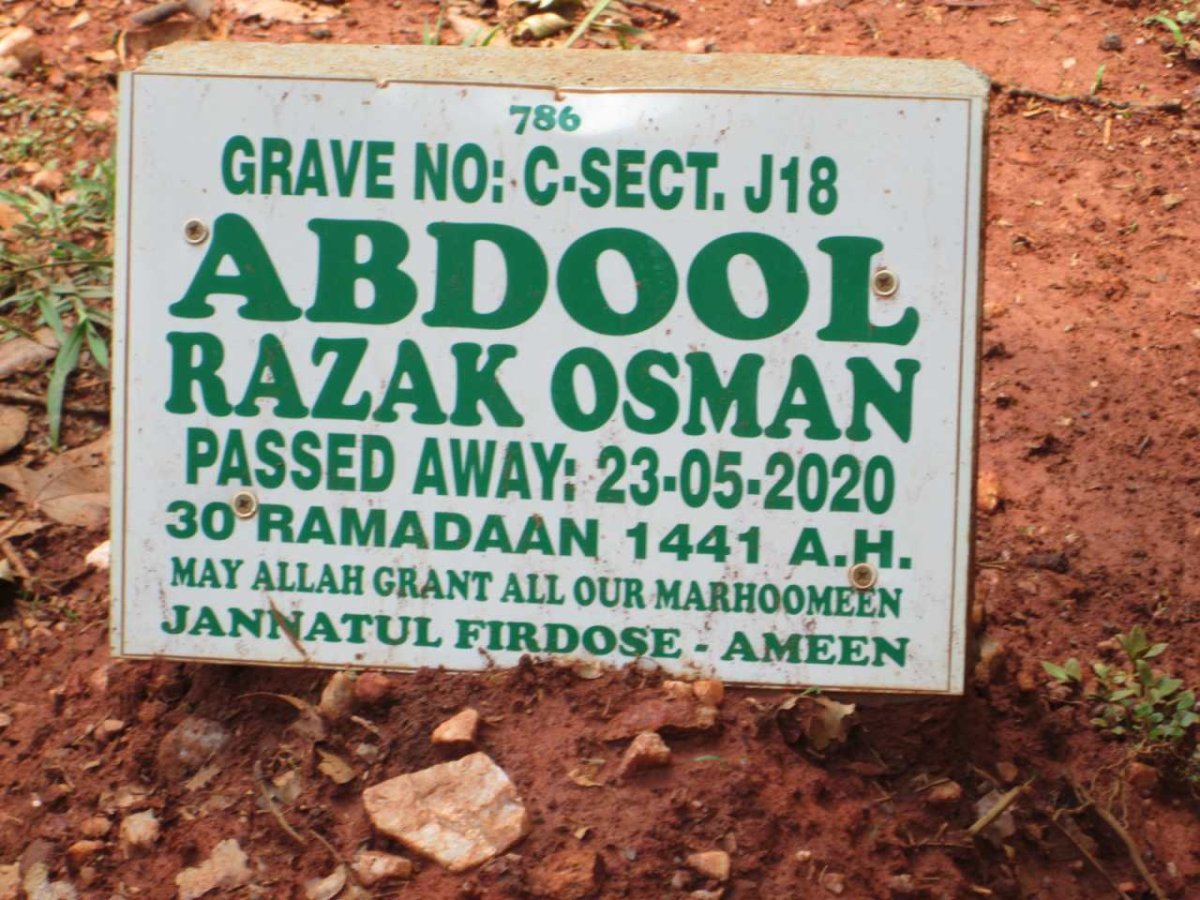 ABDOOL Razak Osman -2020