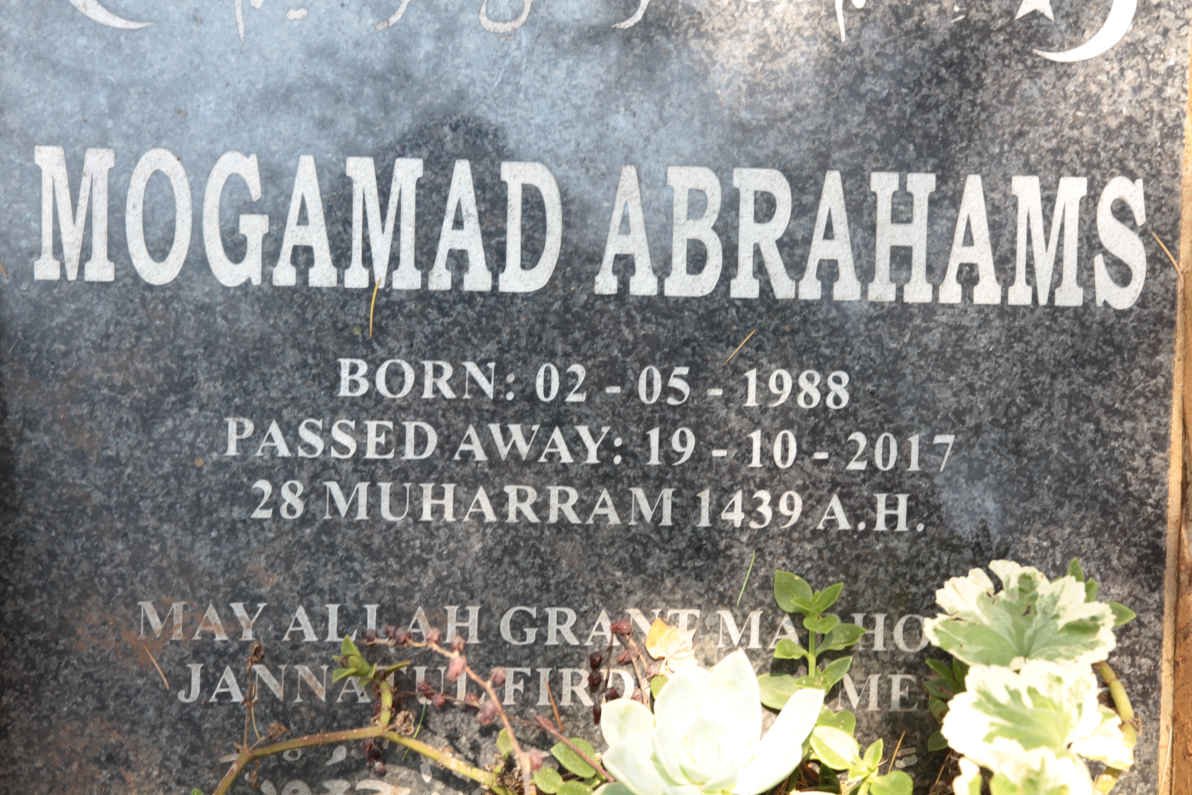 ABRAHAMS Mogamad 1988-2017