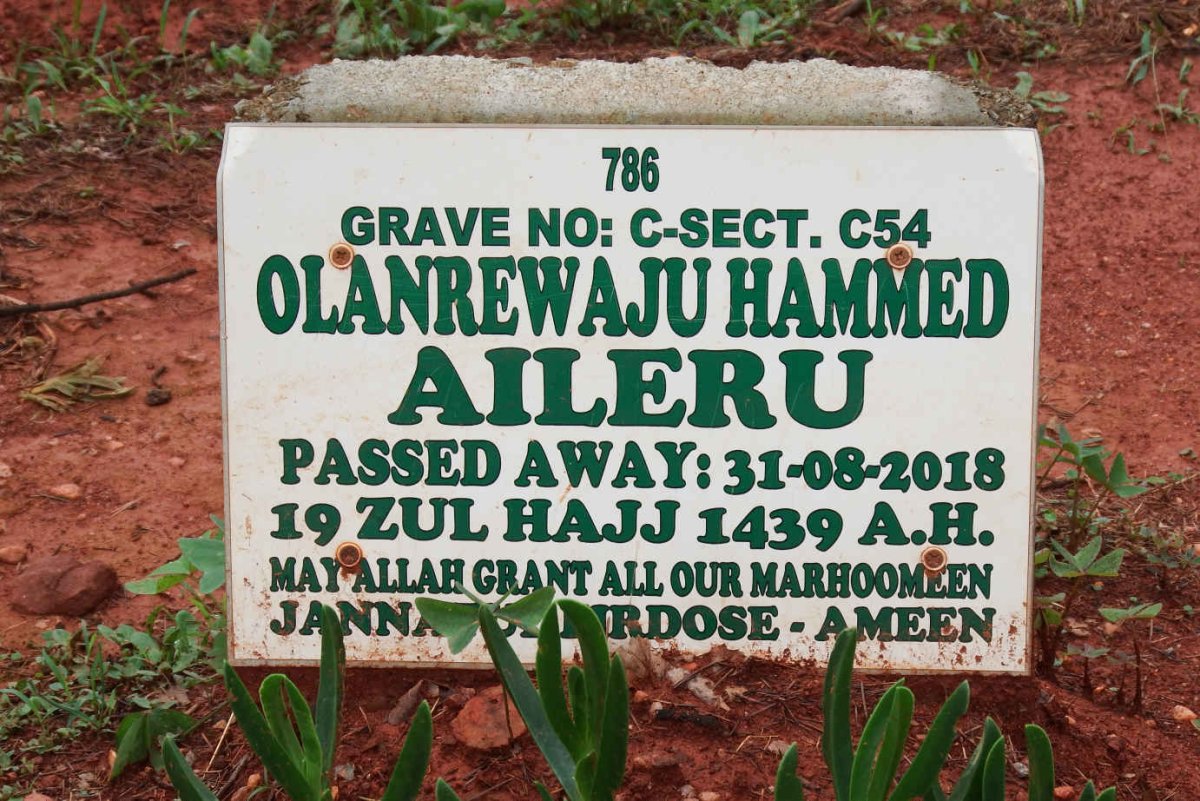 AILERU Olanrewaju Hammed -2018