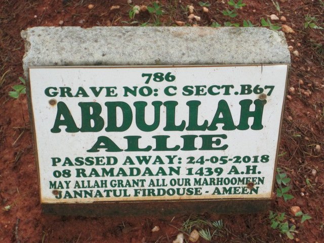 ALLIE Abdullah -2018