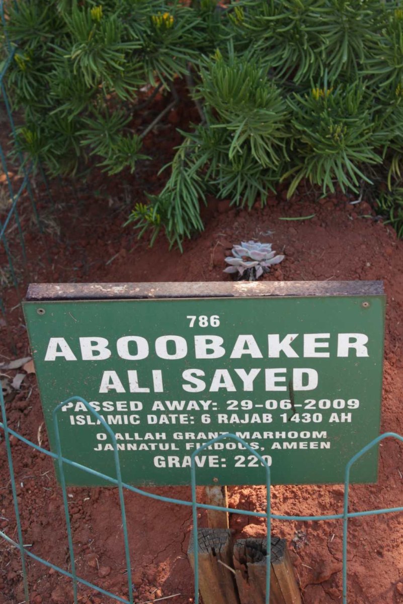 ABOOBAKER Ali Sayed -2009