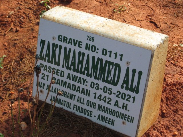ALI Zaki Mahammed -2021
