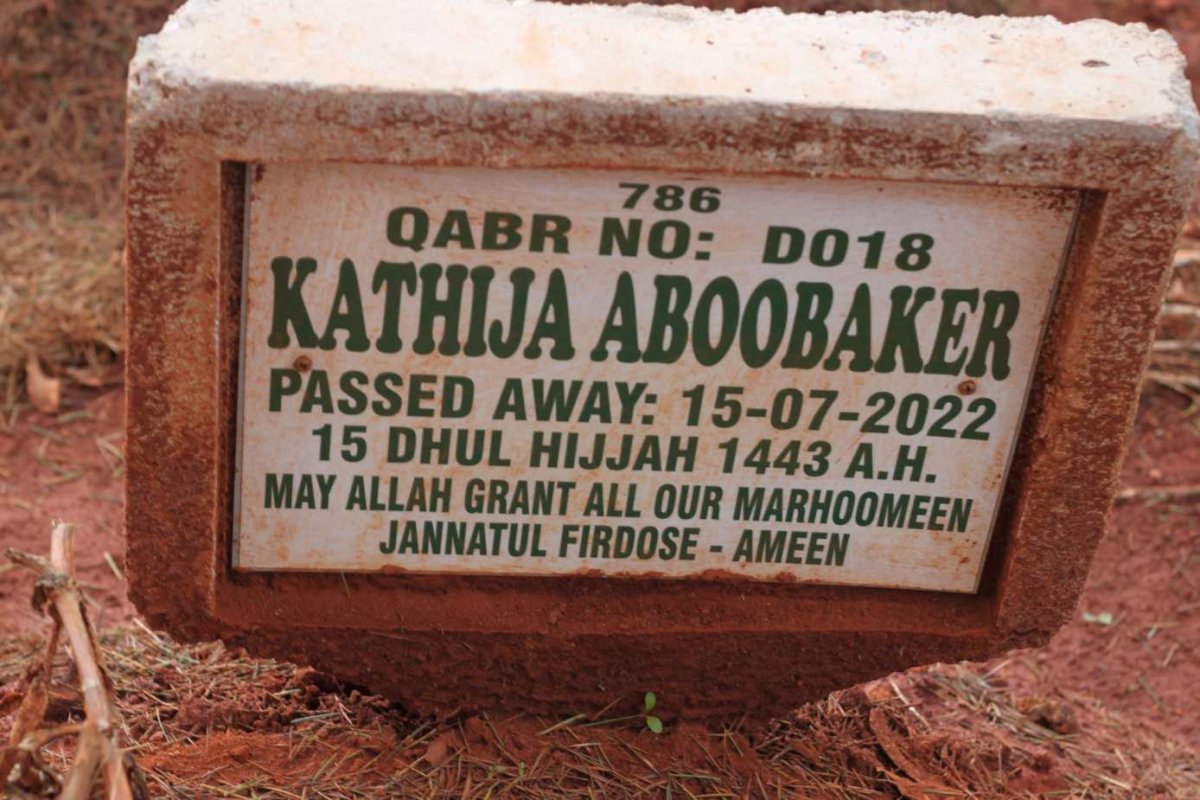 ABOOBAKER Kathija -2022