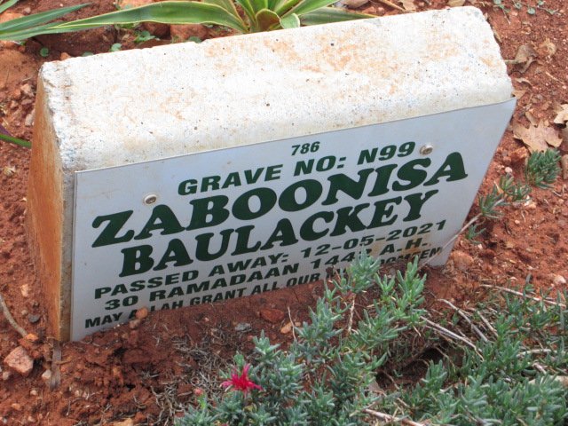 BAULACKEY Zaboonisa -2021