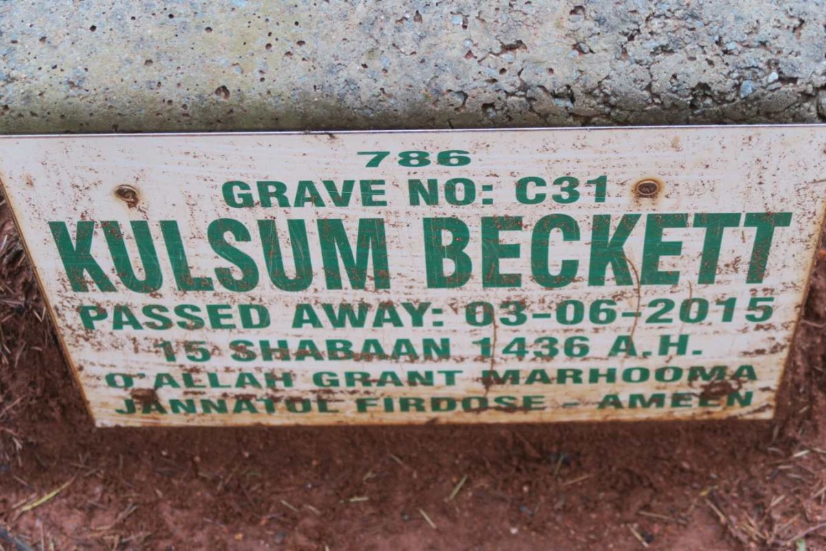 BECKETT Kulsum -2015