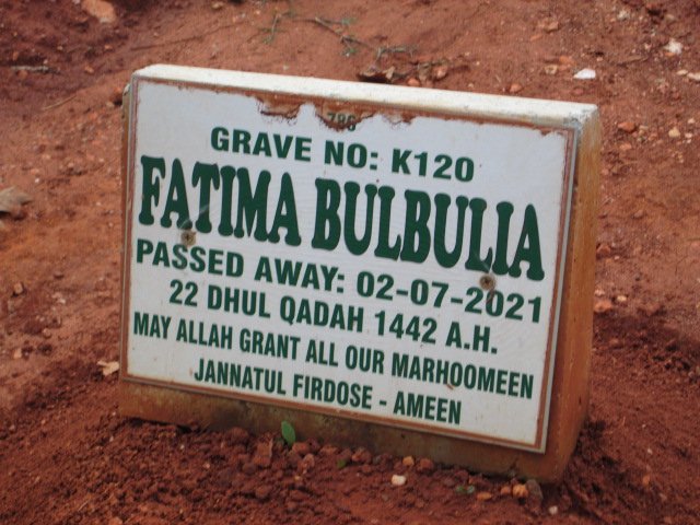 BULBULIA Fatima -2021