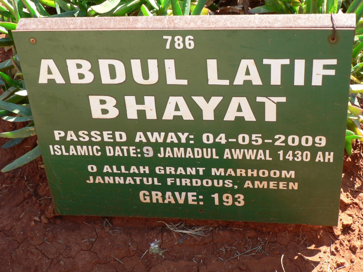 BHAYAT Abdul Latif -2009