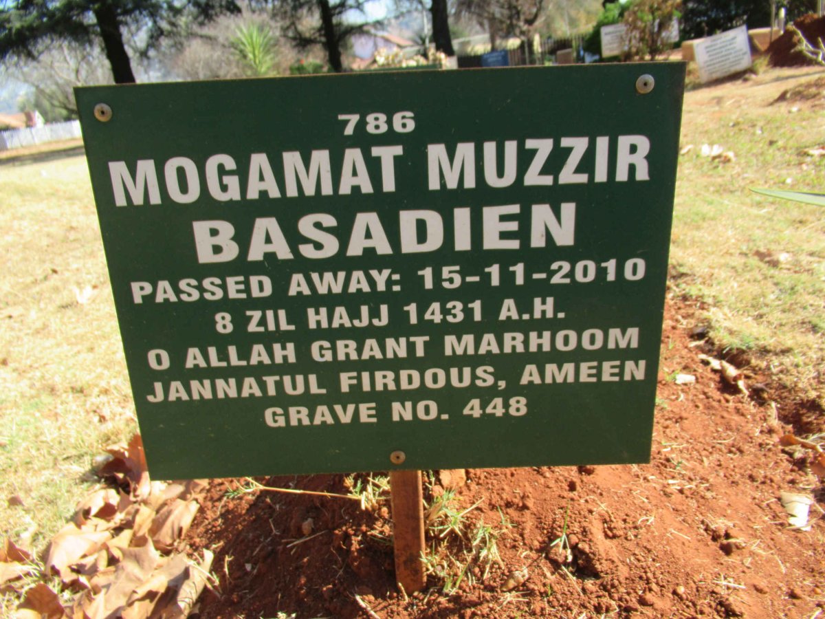 BASADIEN Mogamat Muzzir -2010