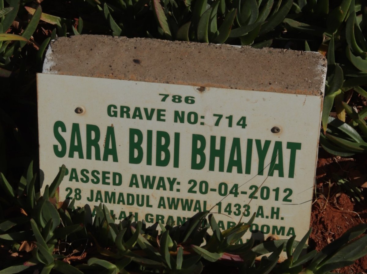 BHAIYAT Sara Bibi -2012
