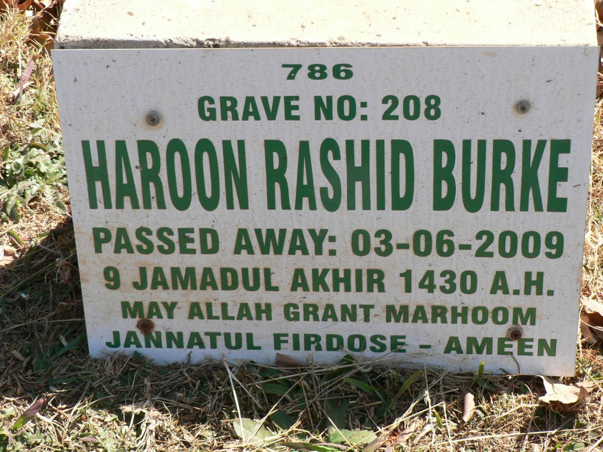 BURKE Haroon Rashid -2009