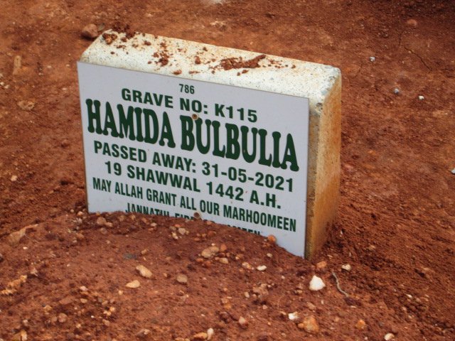 BULBULIA Hamida -2021