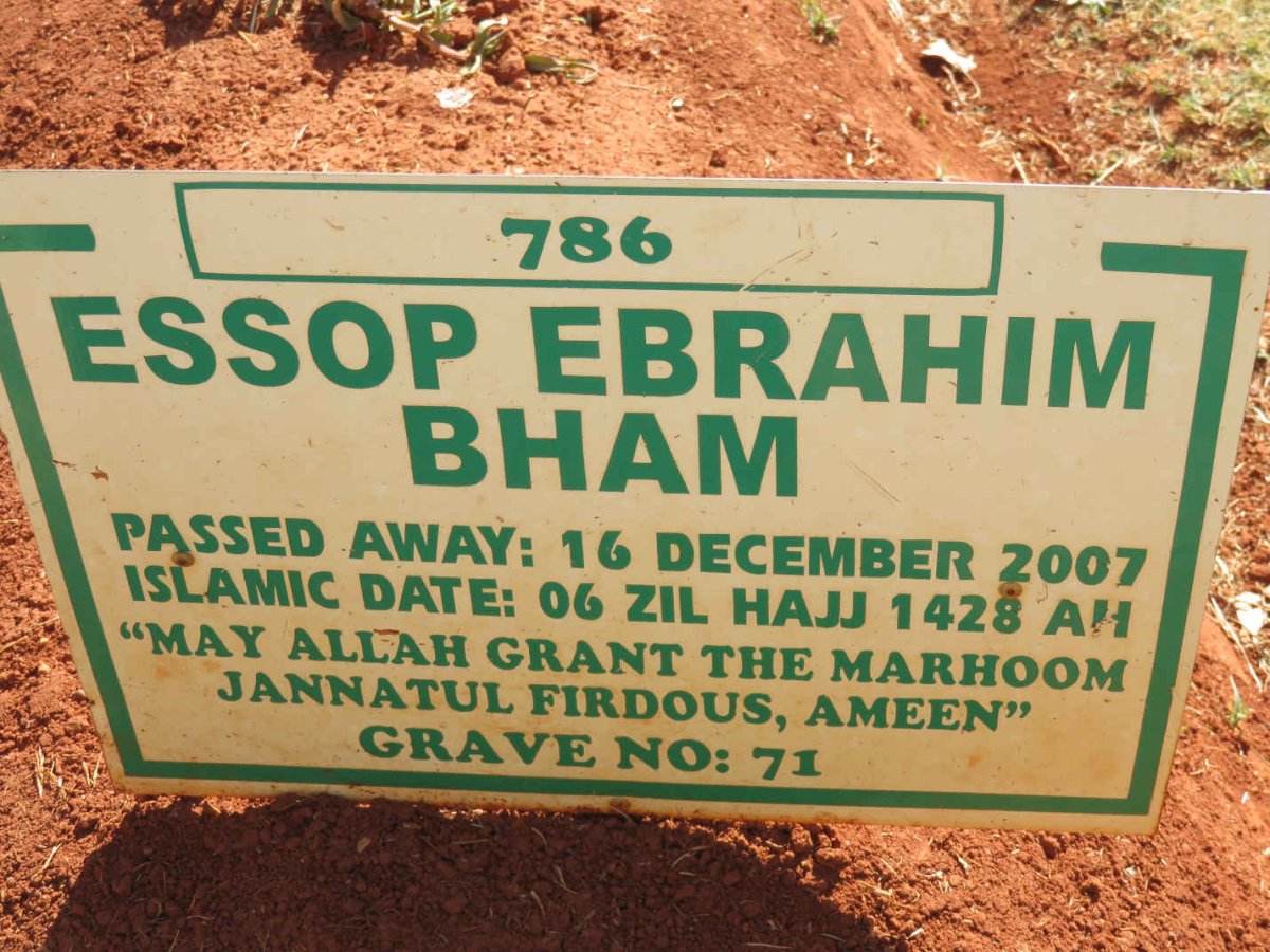 BHAM Essop Ebrahim -2007