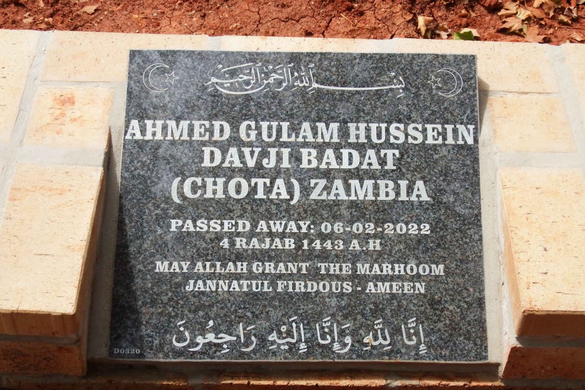 BADAT Ahmed Gulam Husein Davji -2022