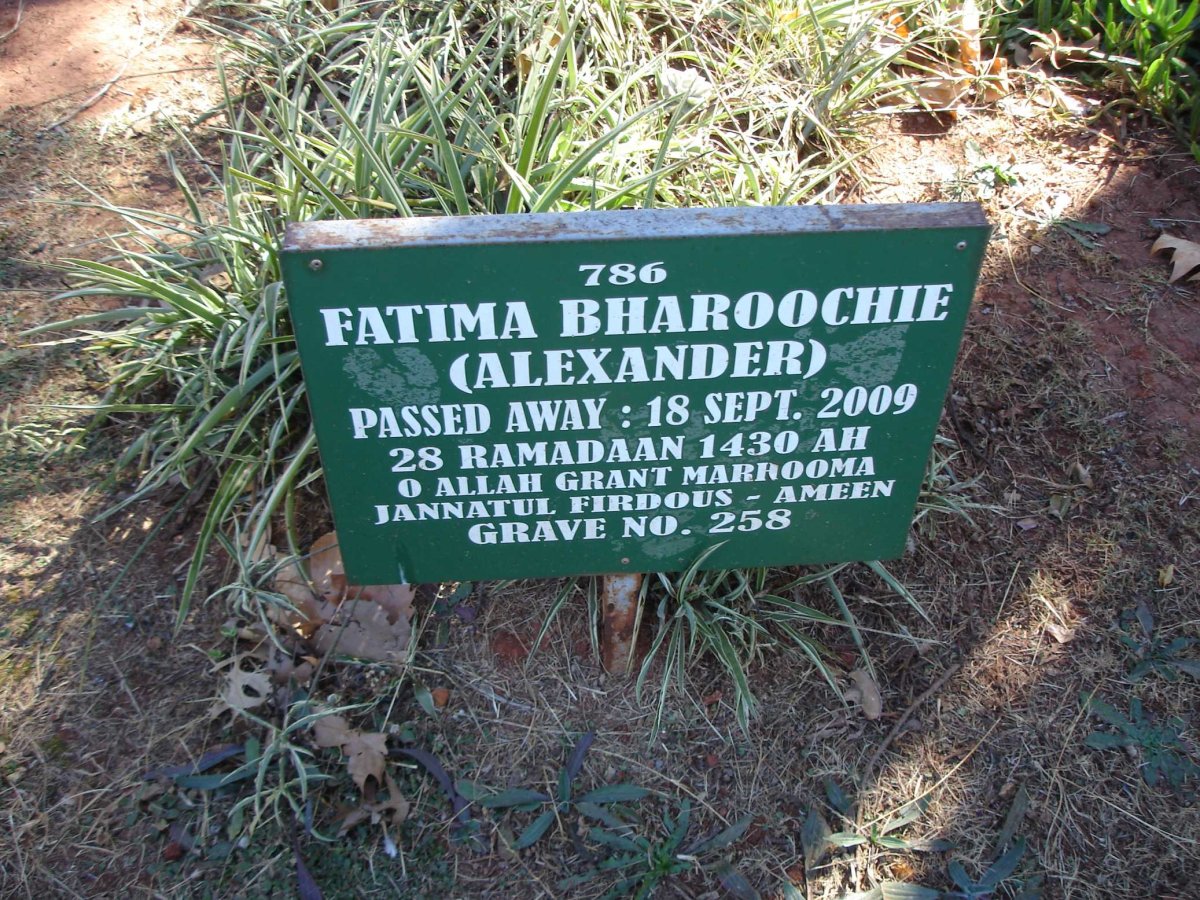 BHAROOCHIE Fatima -2009