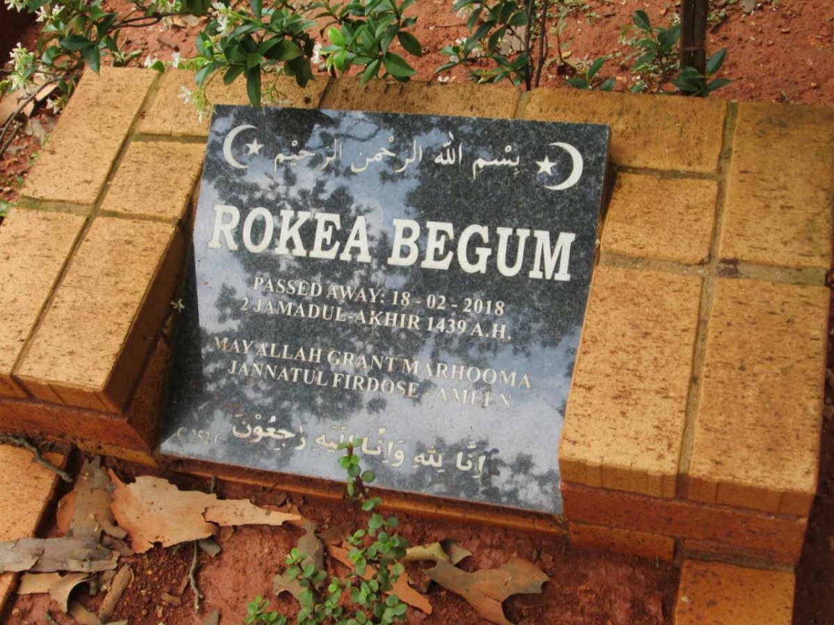 BEGUM Rokea -2018