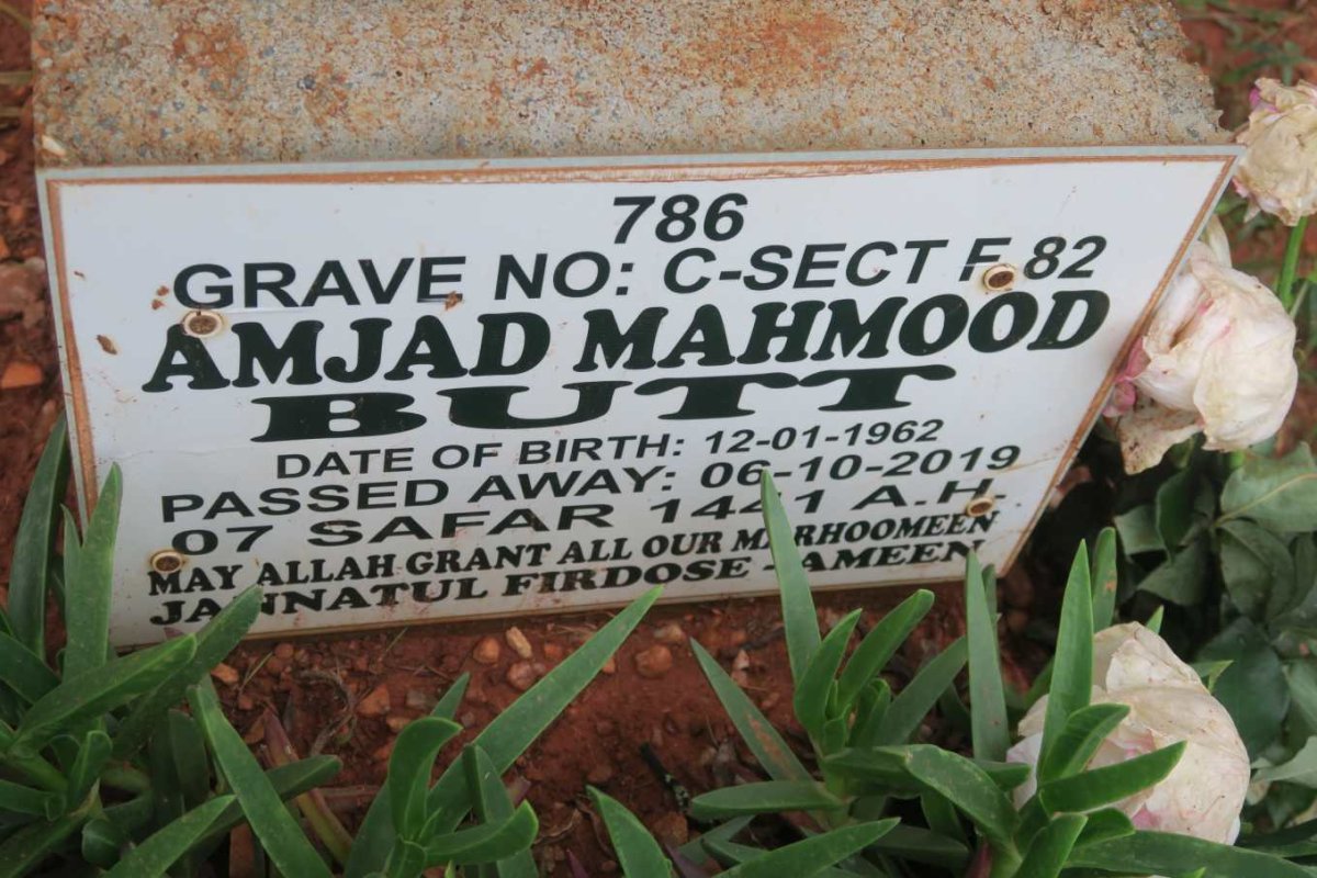 BUTT Amjad Mahmood 1962-2019
