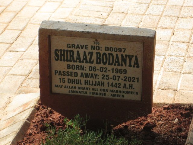 BODANYA Shiraaz 1969-2021