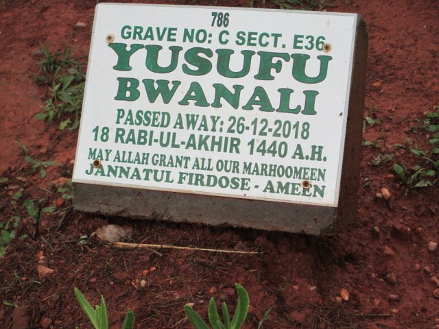 BWANALI Yusufu -2018