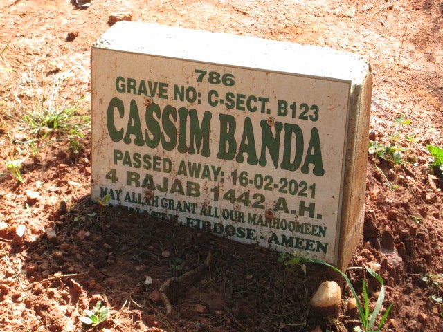 BANDA Cassim -2021