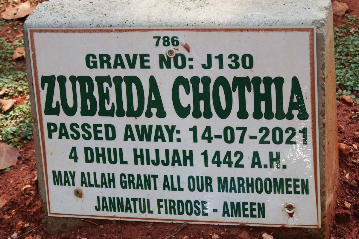CHOTHIA Zubeida -2021