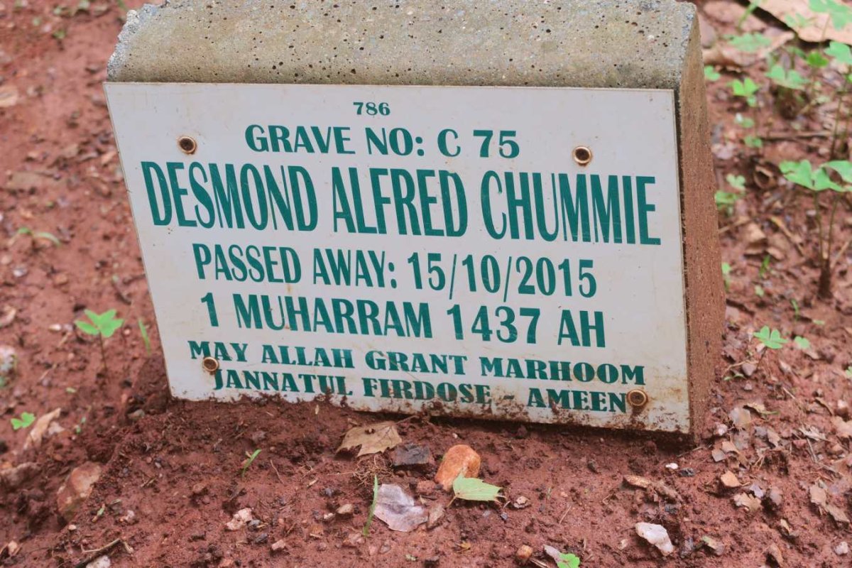 CHUMMIE Desmond Alfred -2015
