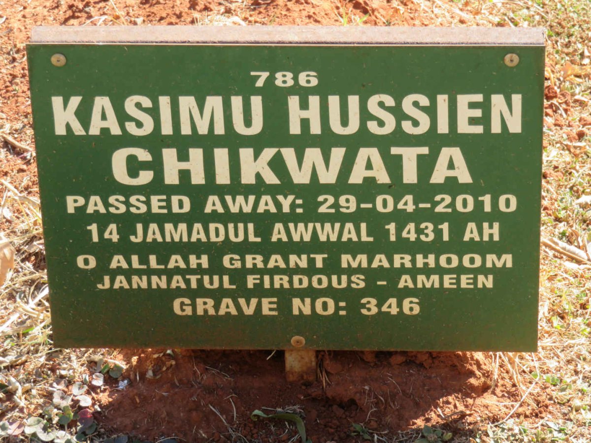 CHIKWATA Kasimu Hussien -2010