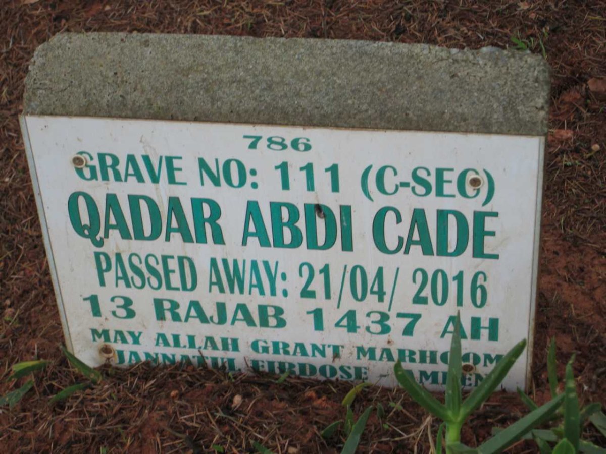 CADE Qadar Abdi -2016