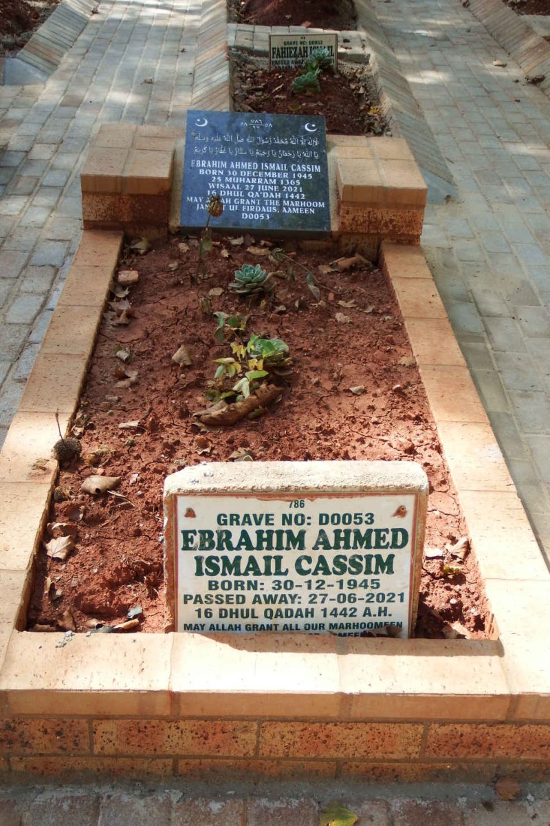 CASSIM Ebrahim Ahmed Ismail 1945-2021