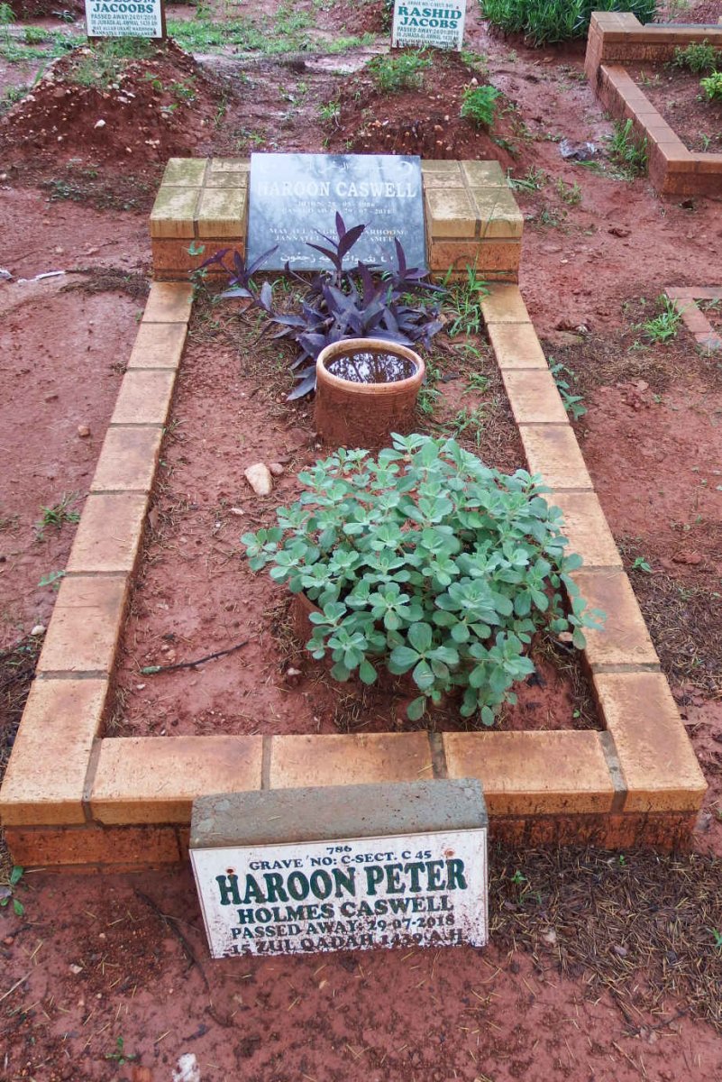 CASWELL Haroon Peter Holmes 1986-2018
