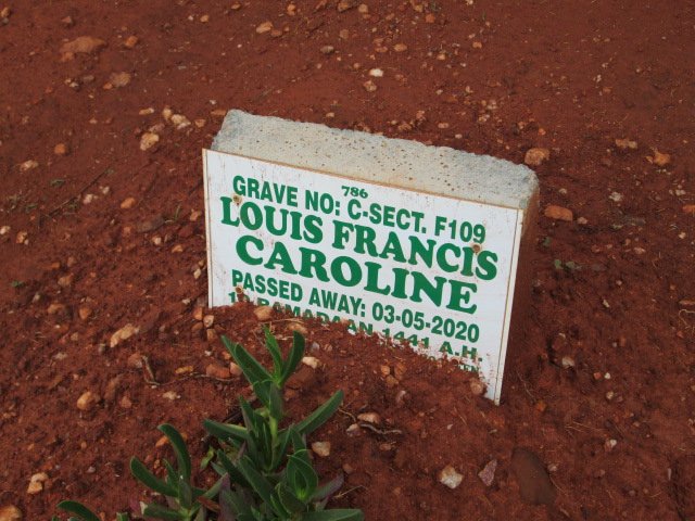 CAROLINE Louis Francis -2020