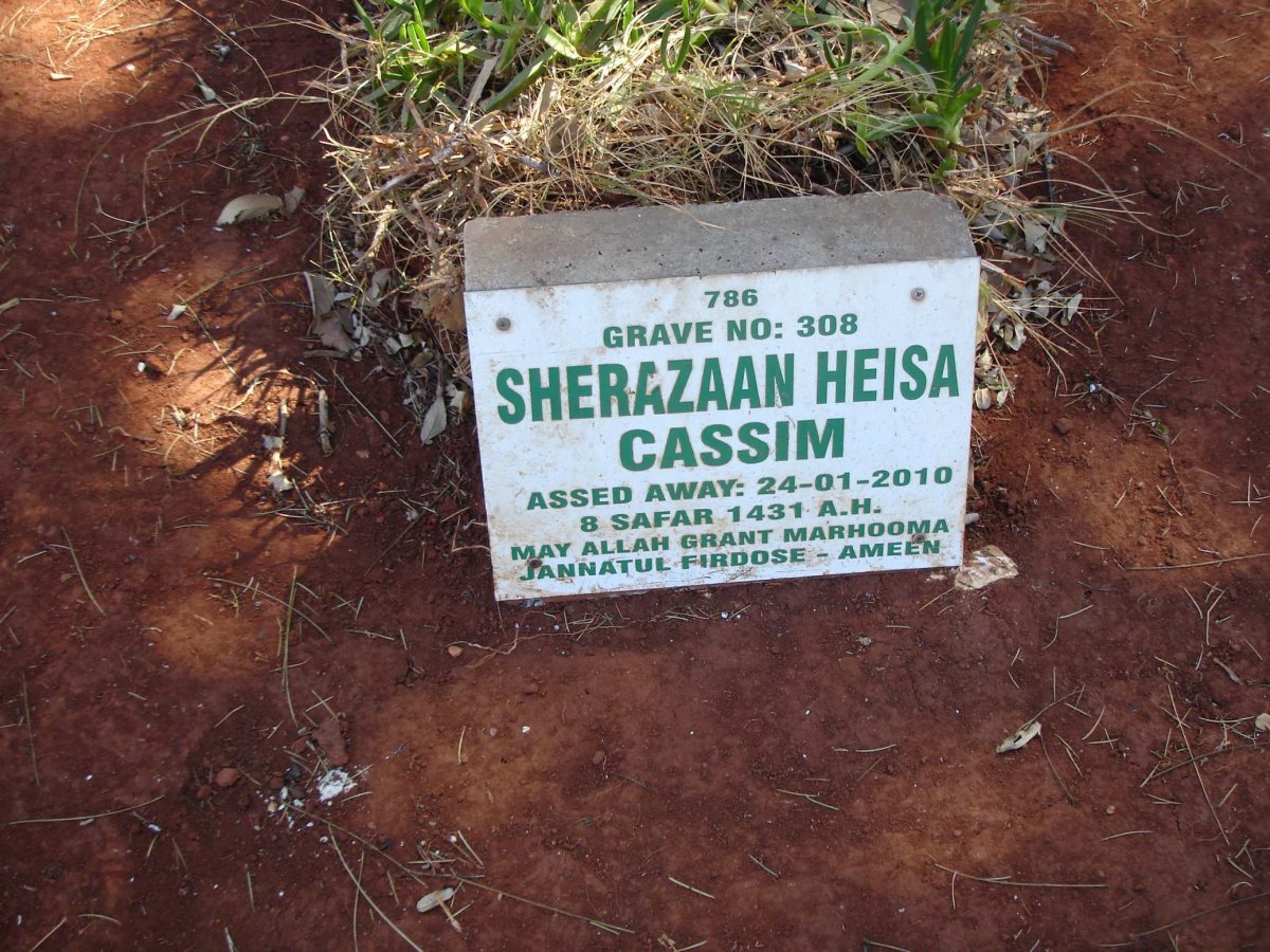 CASSIM Sherazaan Heisa -2010