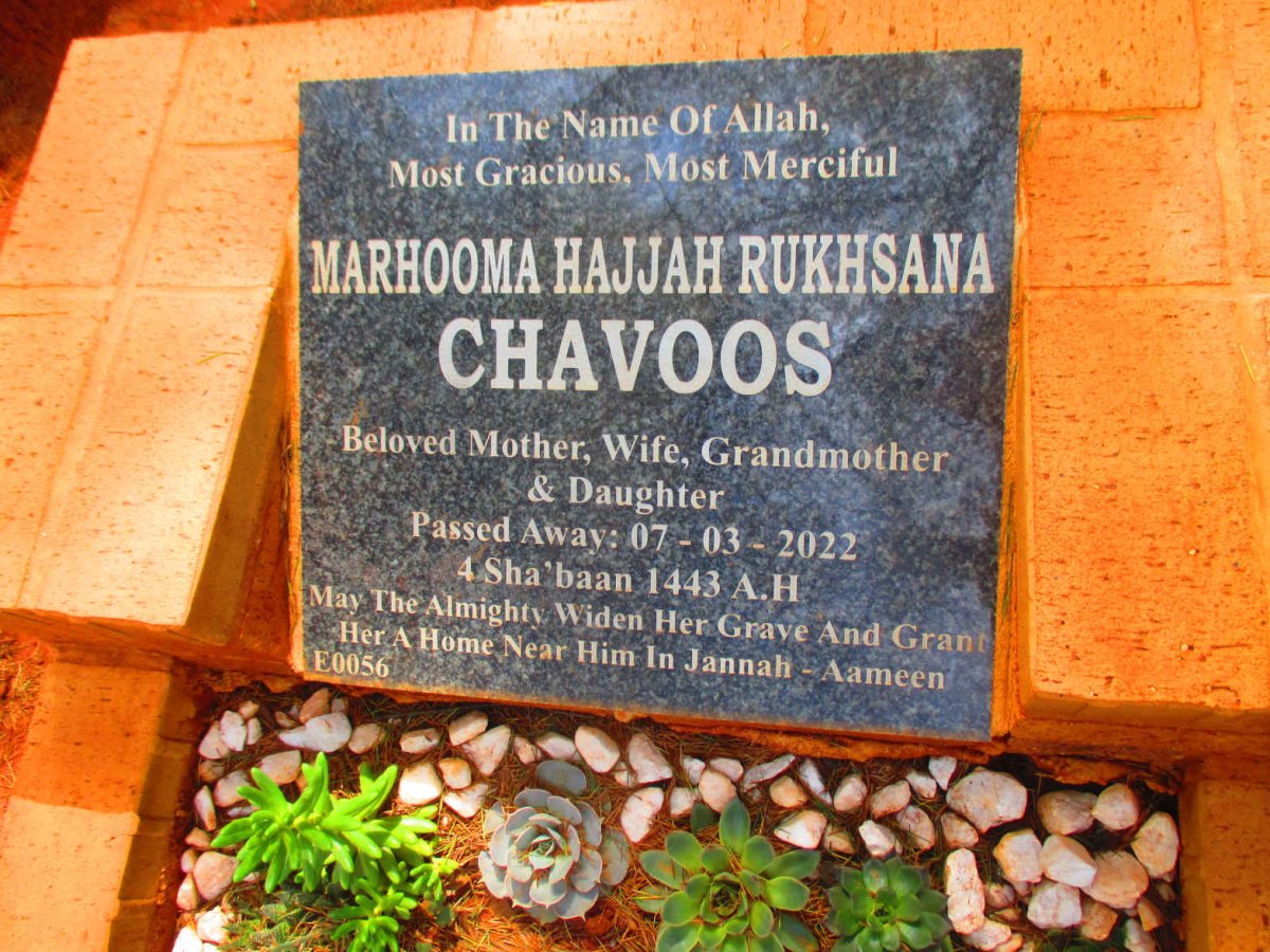 CHAVOOS Marhooma Hajjah Rukhsana -2022