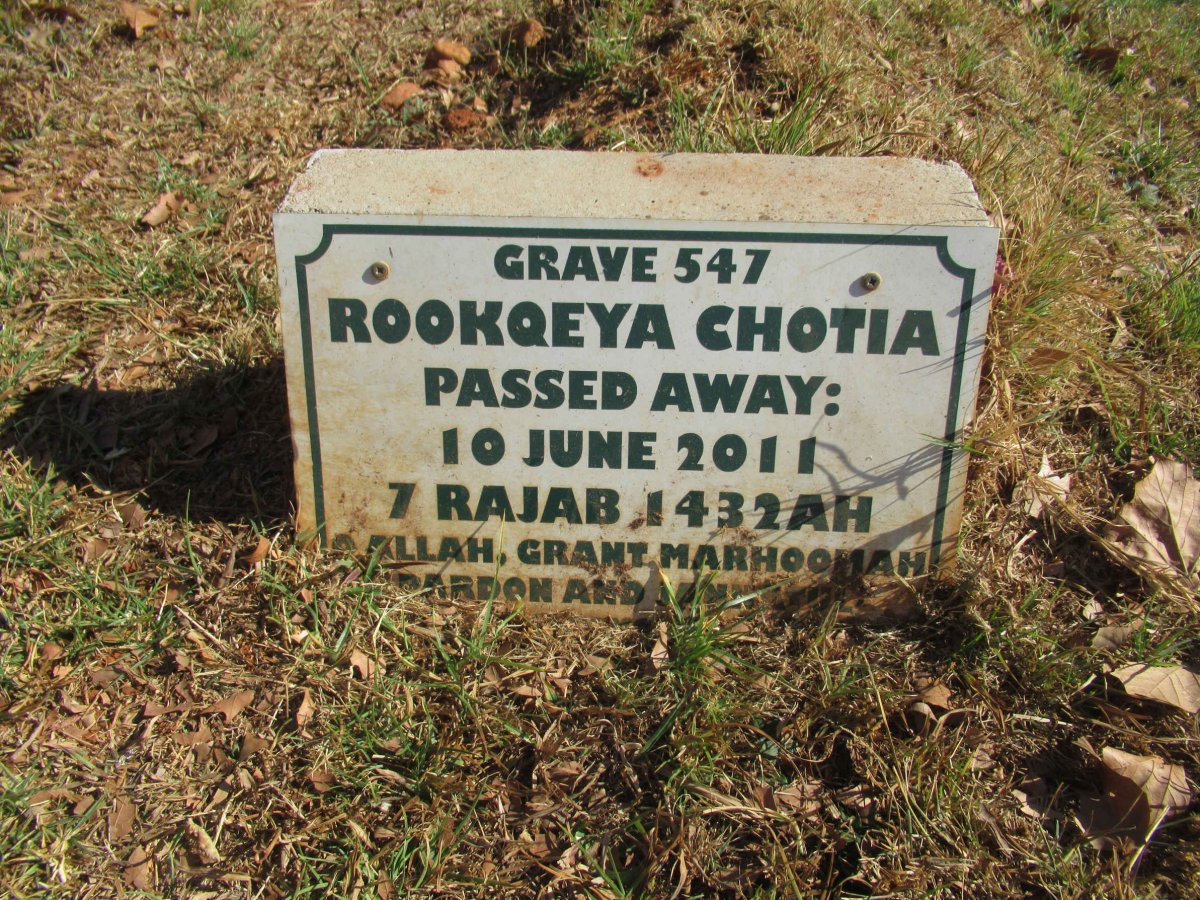 CHOTIA Rookqeya -2011