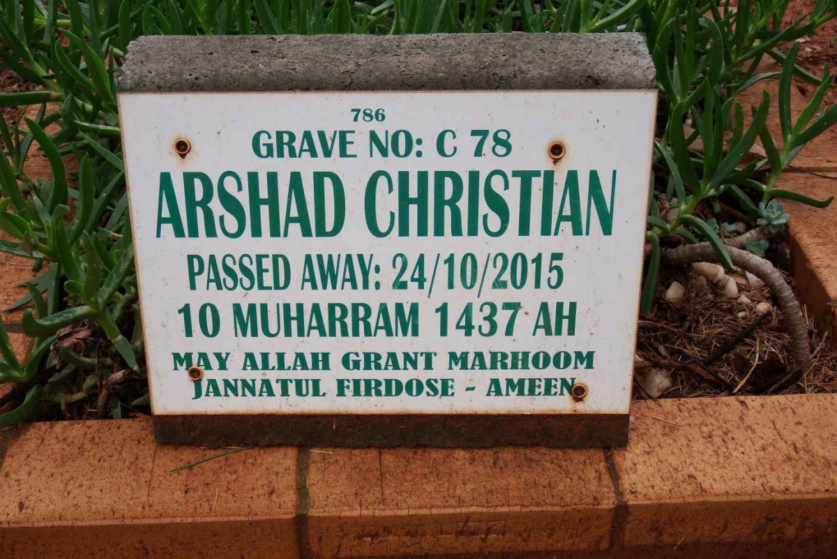 CHRISTIAN Arshad -2015