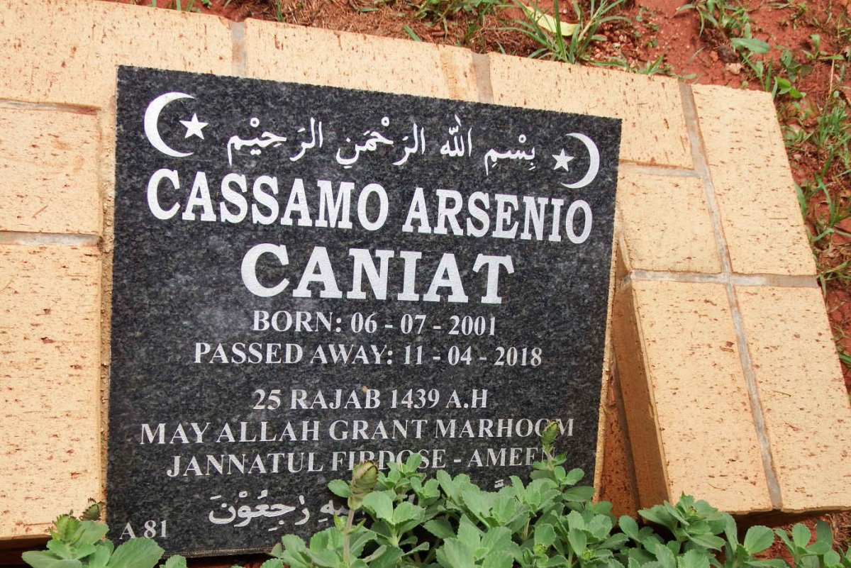 CANIAT Cassamo Arsenio 2001-2018