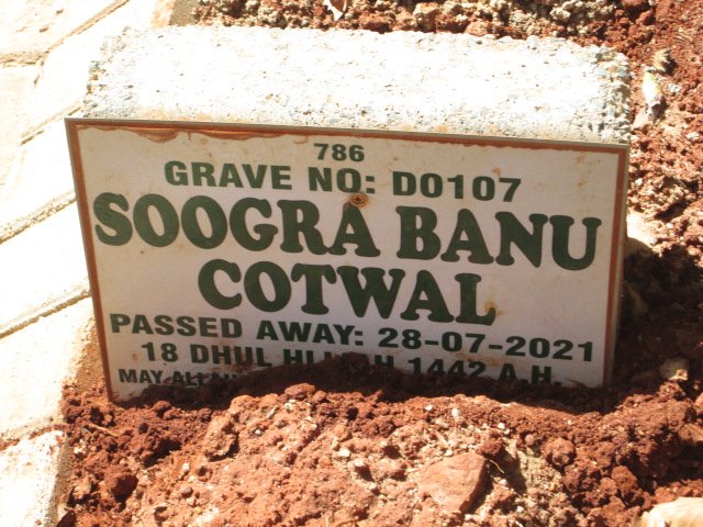 COTWAL Soogra Banu -2021