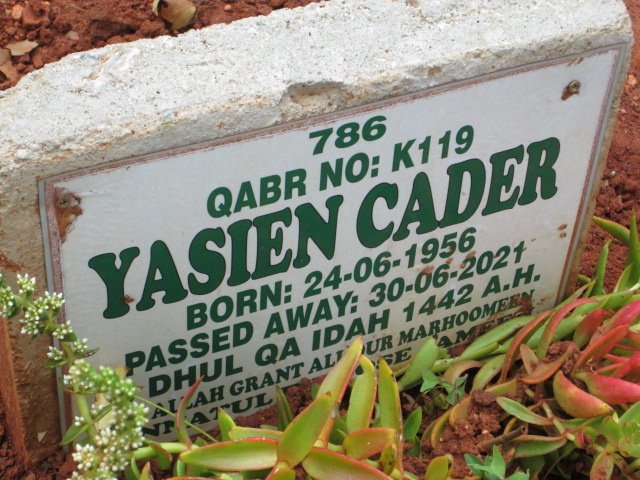 CADER Yasien 1956-2021