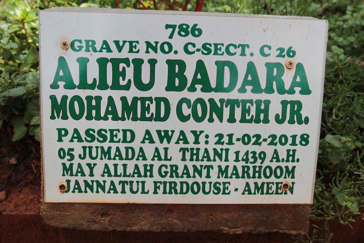 CONTEH Alieu Badara Mohamed -2018