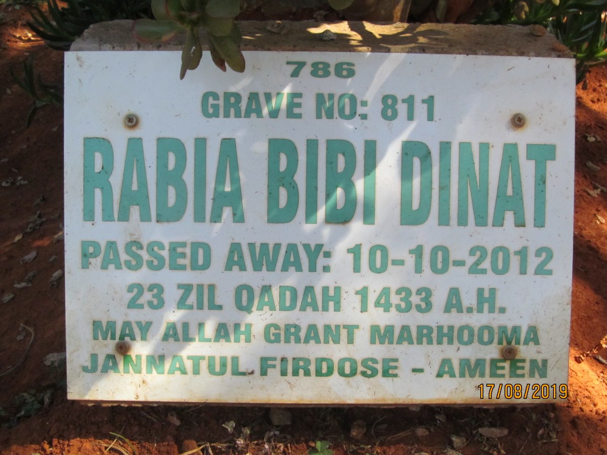 DINAT Rabia Bibi -2012