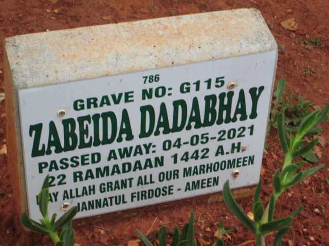 DADABHAY Zabeida -2021