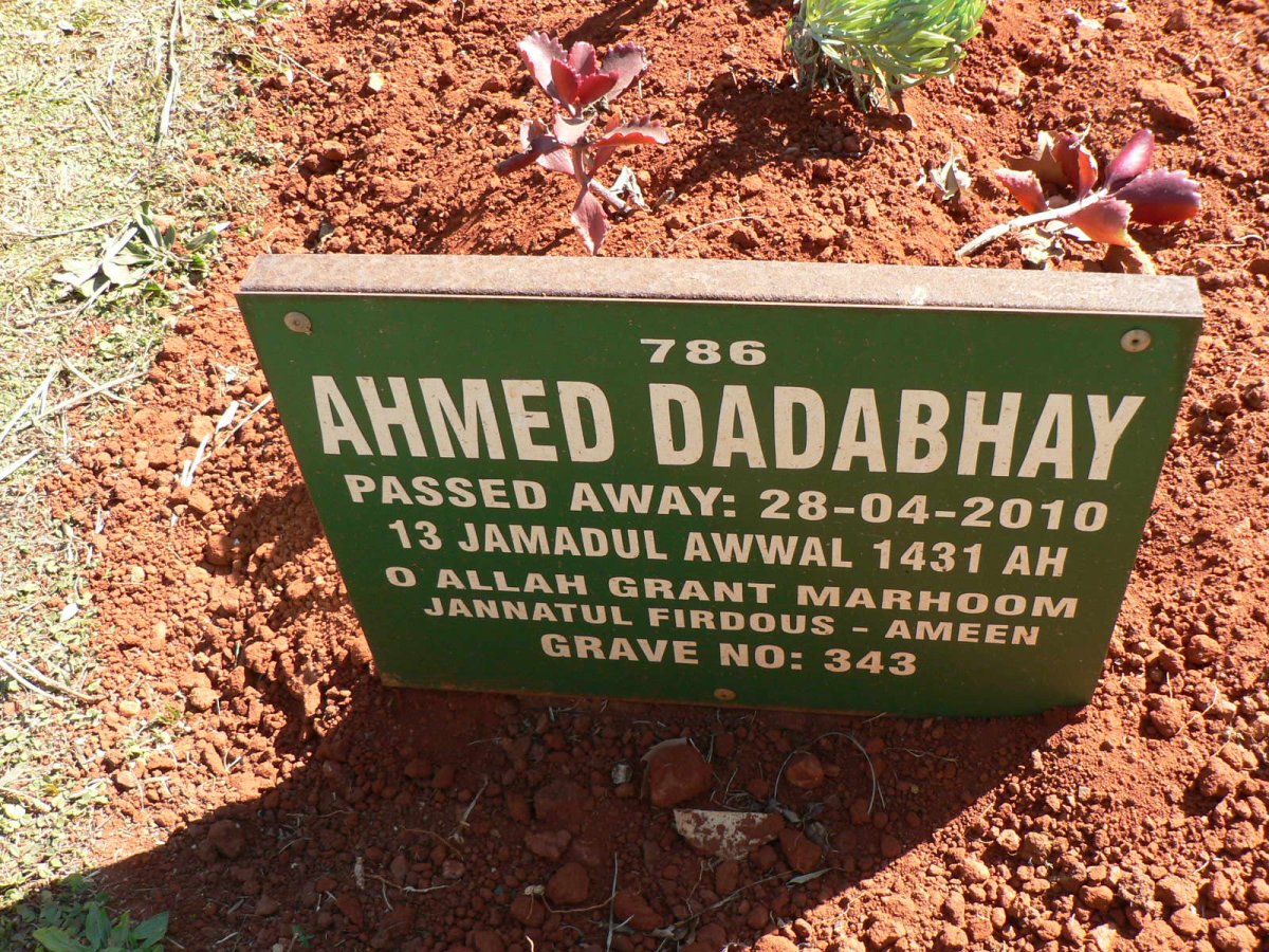 DADABHAY Ahmed -2010