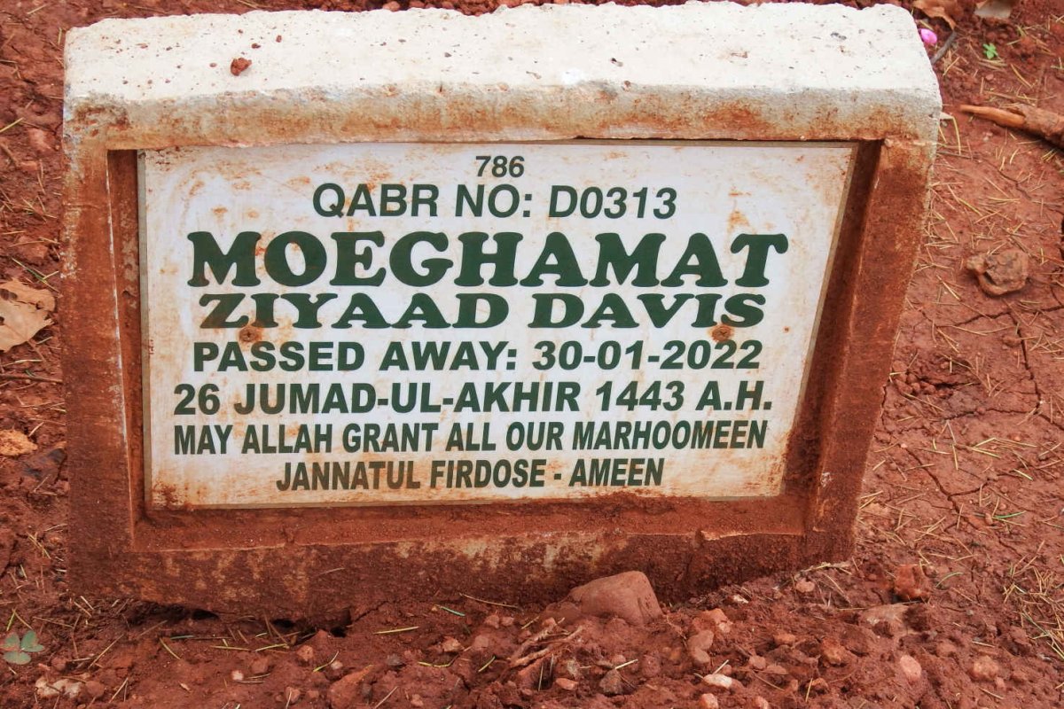 DAVIS Moeghamat Ziyaad -2022