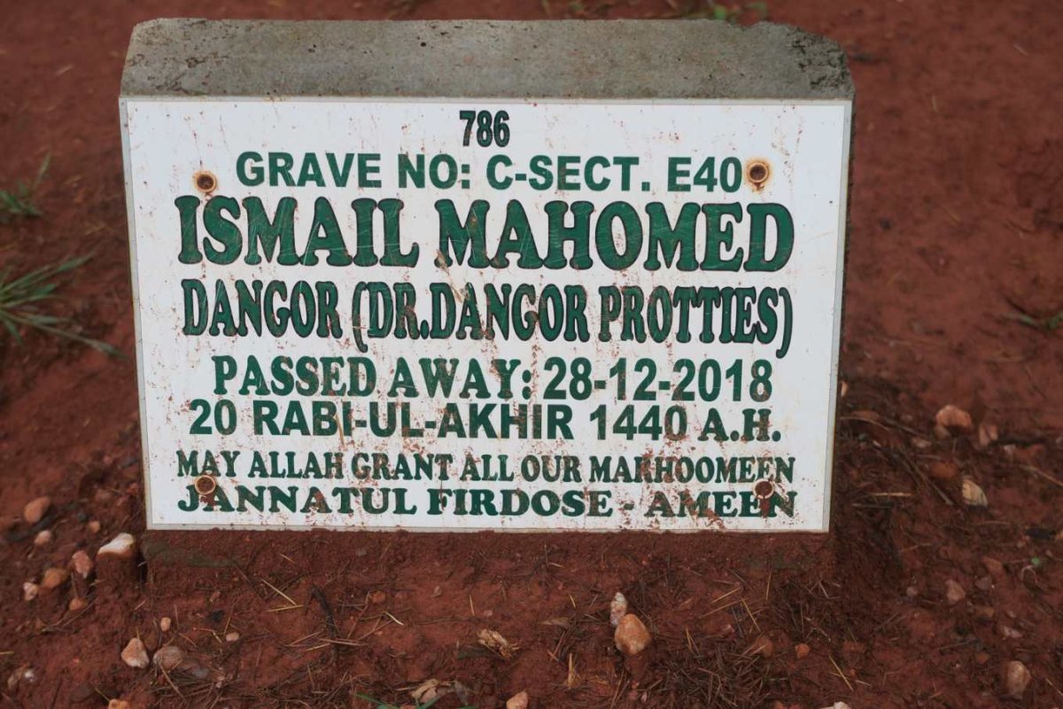 DANGOR Ismail Mahomed -2018
