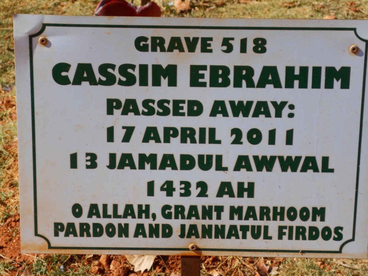 EBRAHIM Cassim -2011