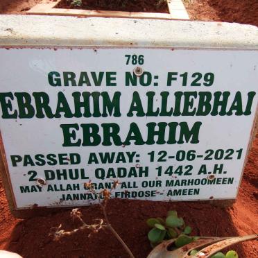 EBRAHIM Ebrahim Alliebhai -2021