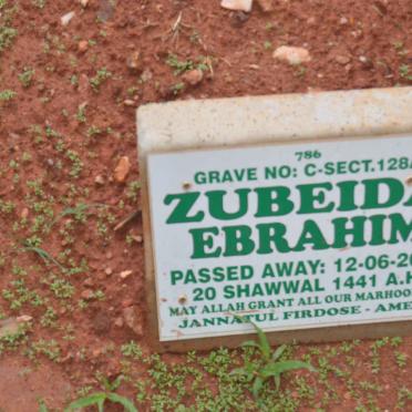 EBRAHIM Zubeida -2020