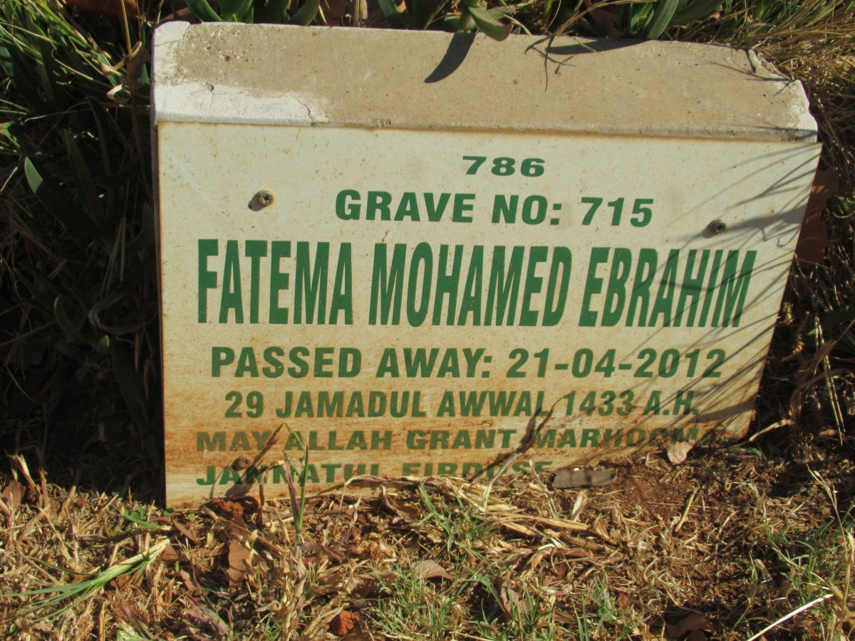 EBRAHIM Fatema Mohamed -2012